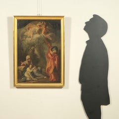 Ferdinando Porta Oil On Canvas Mid '700. Rest During The Flight Into Egypt