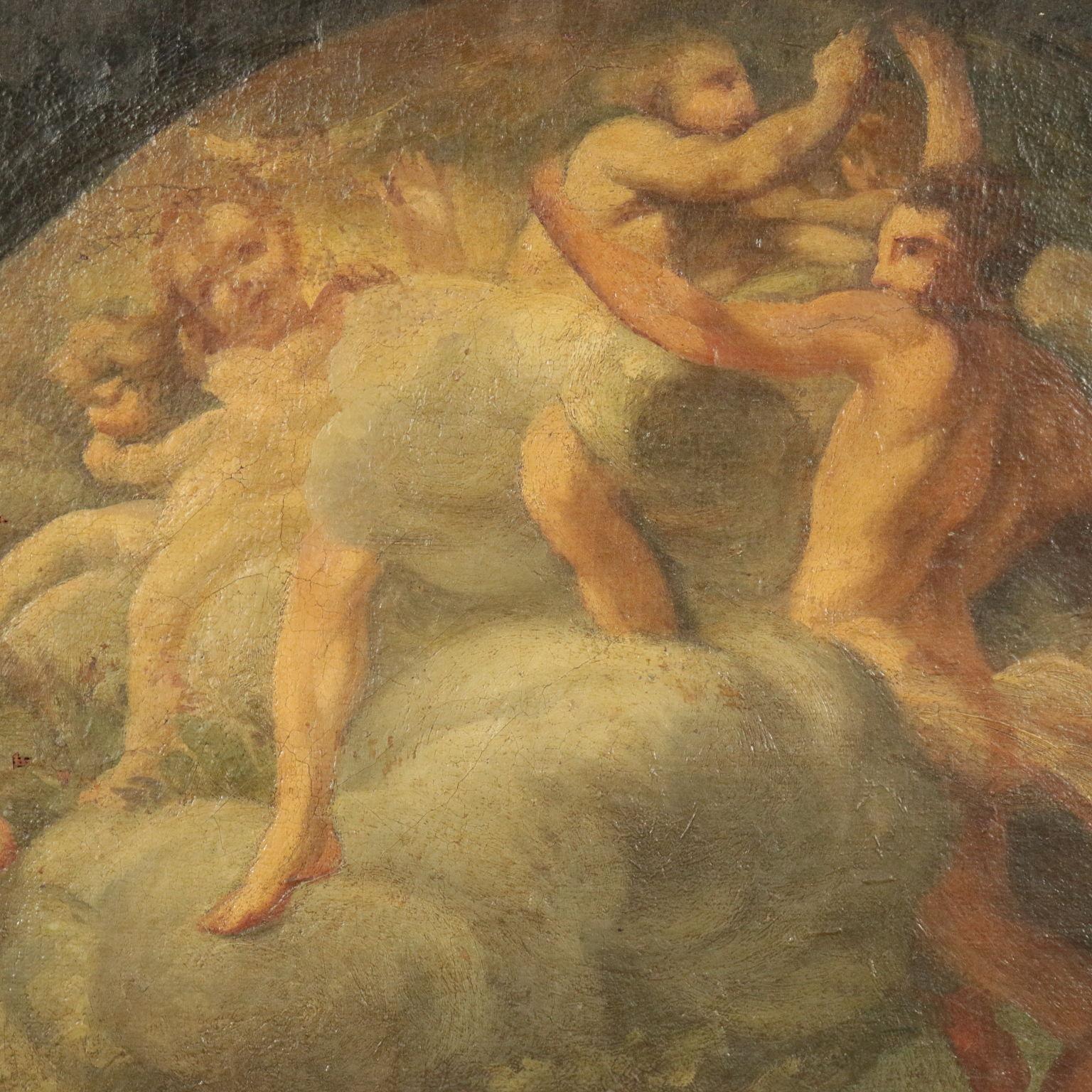 Ferdinando Porta Oil On Canvas Mid '700. Rest During The Flight Into Egypt 2