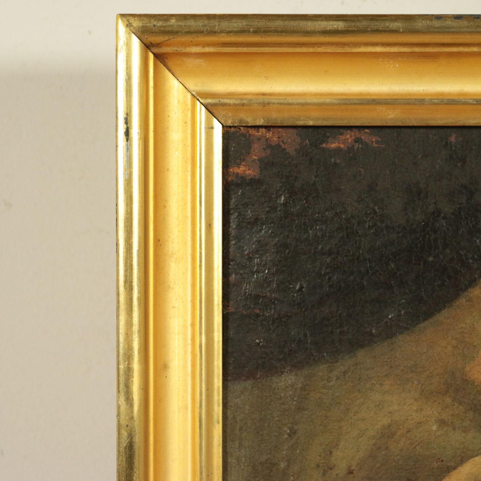 Ferdinando Porta Oil On Canvas Mid '700. Rest During The Flight Into Egypt 3