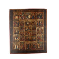 Icon with Scenes from the Life of Jesus, XVIIIth century