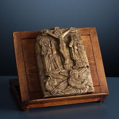 Icono cristiano ortodoxo de alabastro (Etiopía) Primera mitad del siglo XX