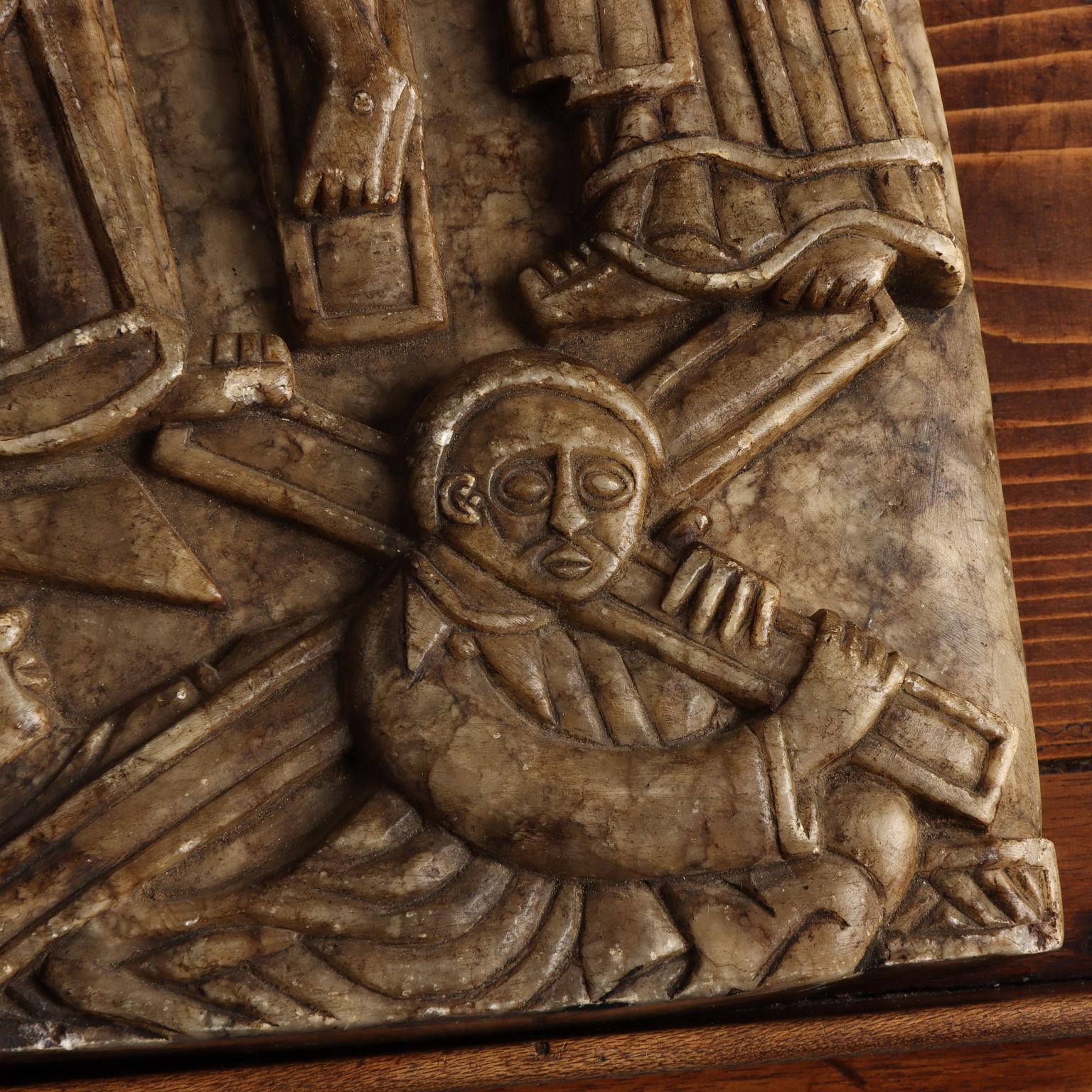 Christian Orthodox Alabaster Icon (Ethiopia) First half of 20th century For Sale 4