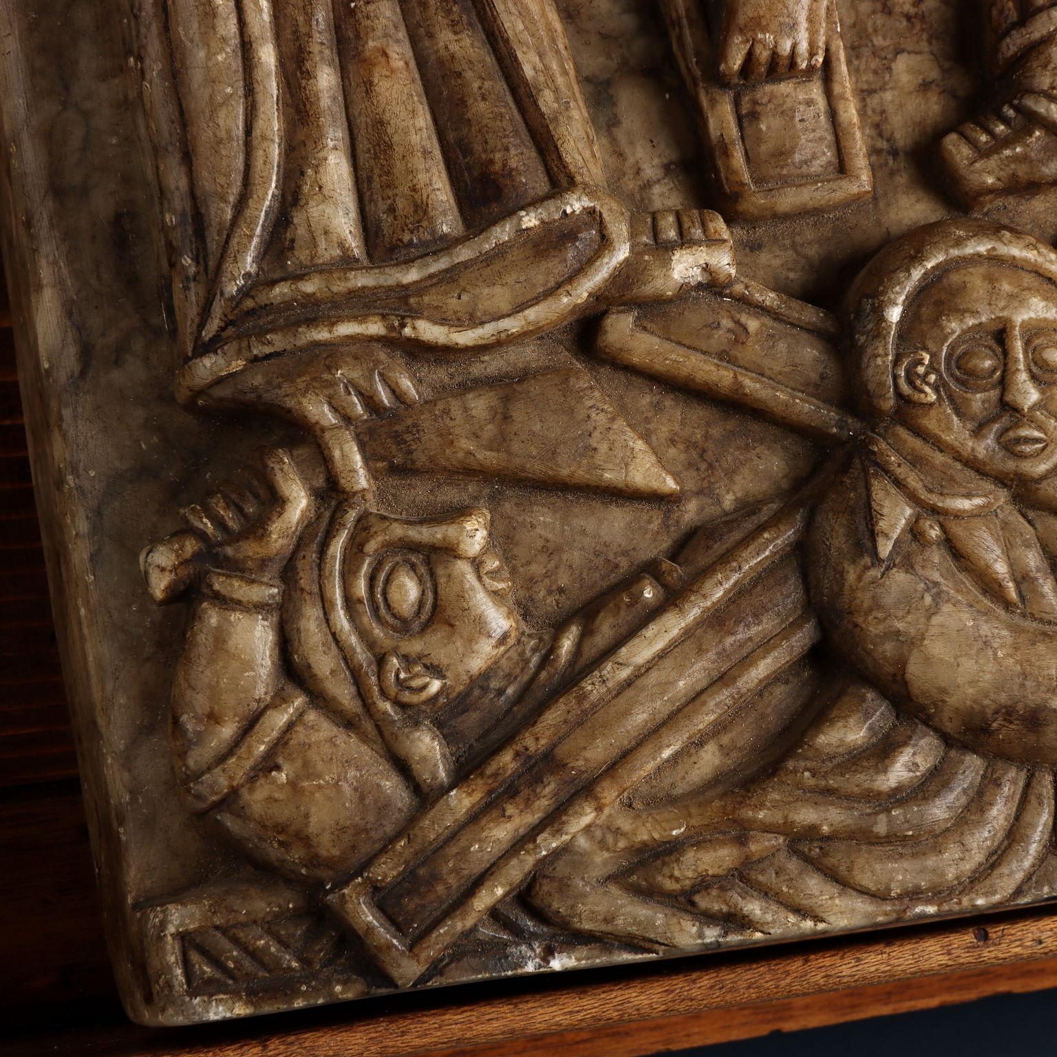 Christian Orthodox Alabaster Icon (Ethiopia) First half of 20th century For Sale 5