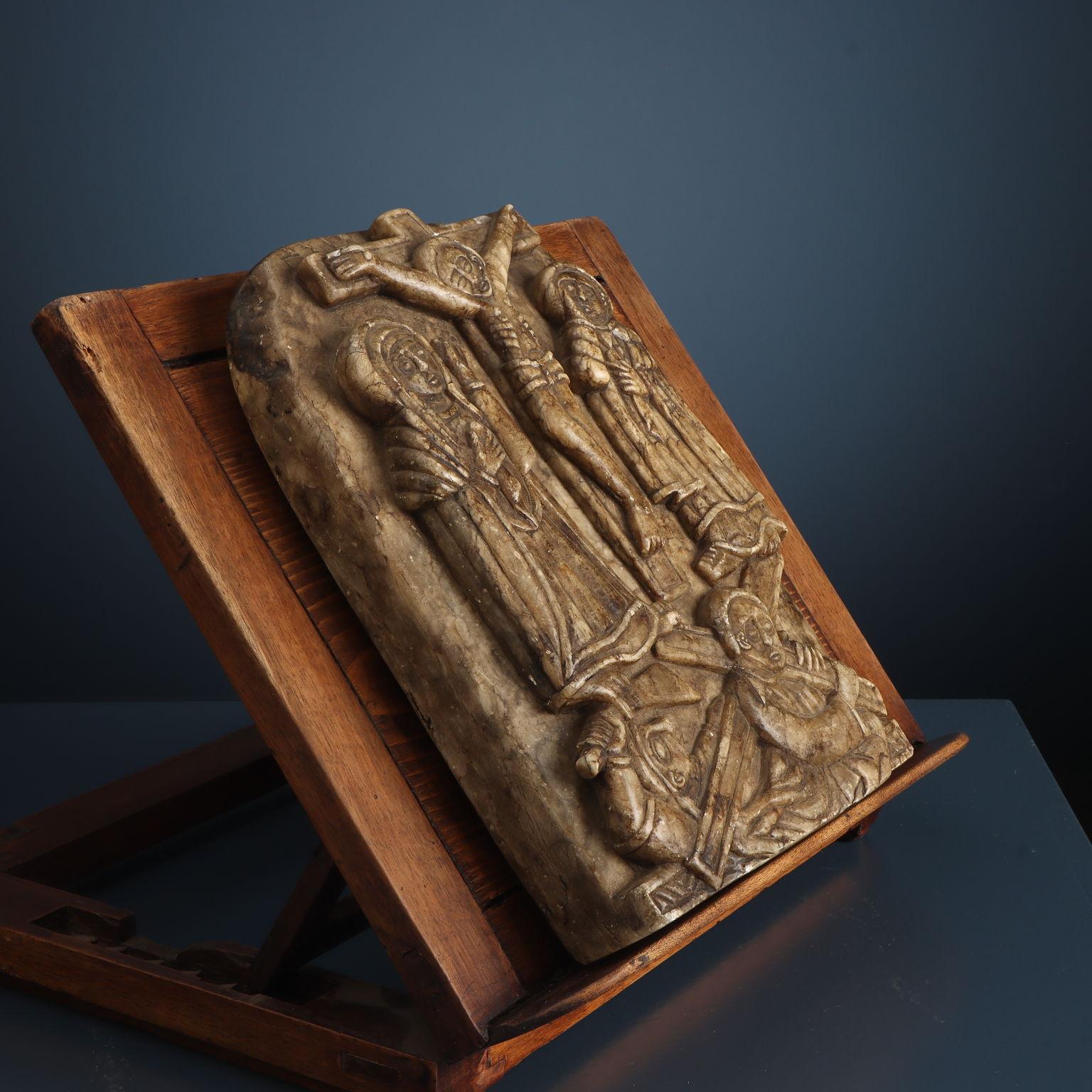 Christian Orthodox Alabaster Icon (Ethiopia) First half of 20th century For Sale 6