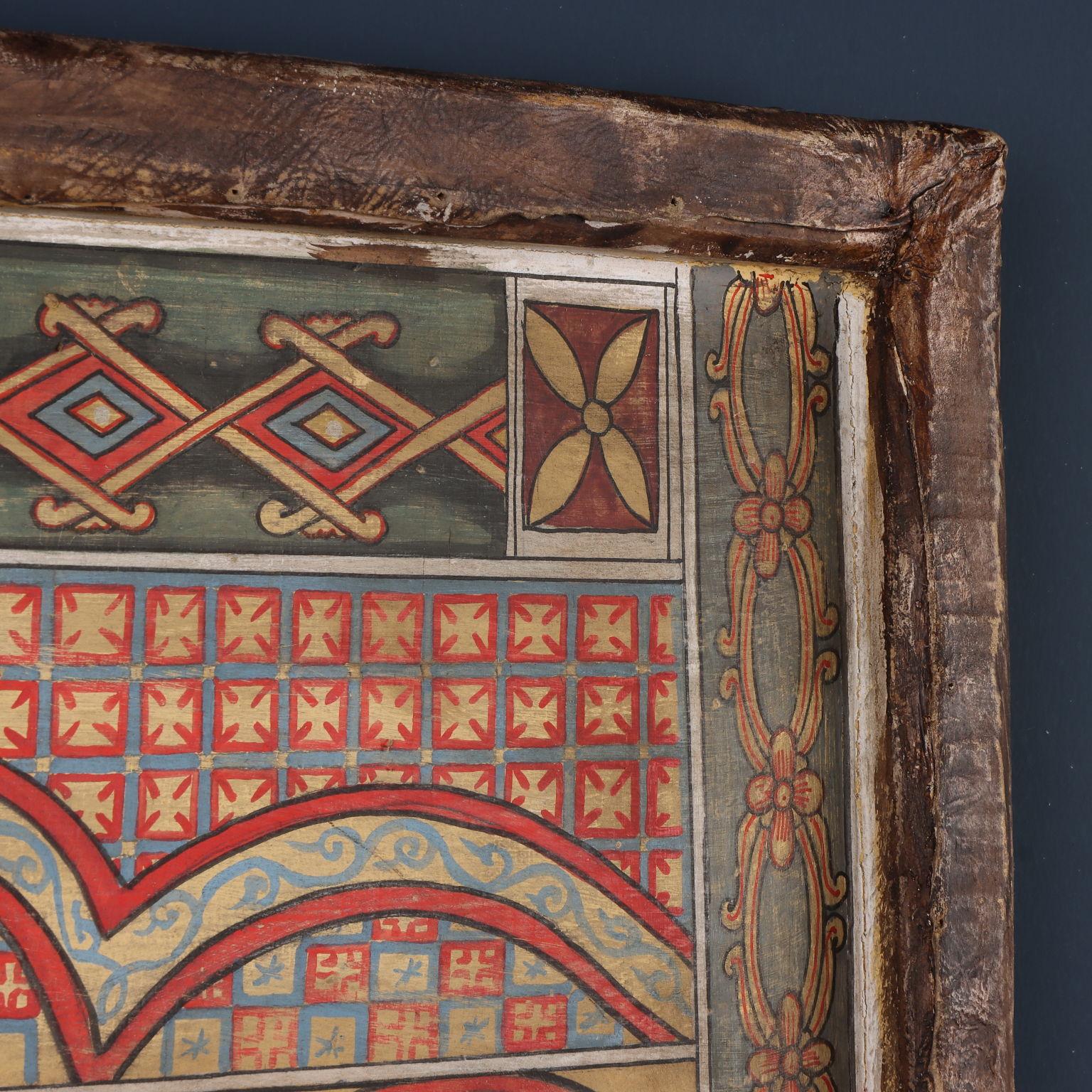 Christian Orthodox icon on panel (Ethiopia) First Half of 20th Century For Sale 6