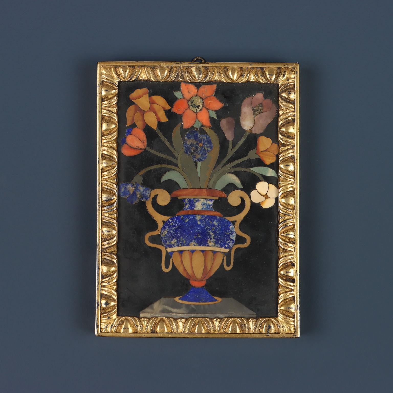 Pair of Florentine commesso tiles Florence, first half 17th century - Other Art Style Art by Unknown