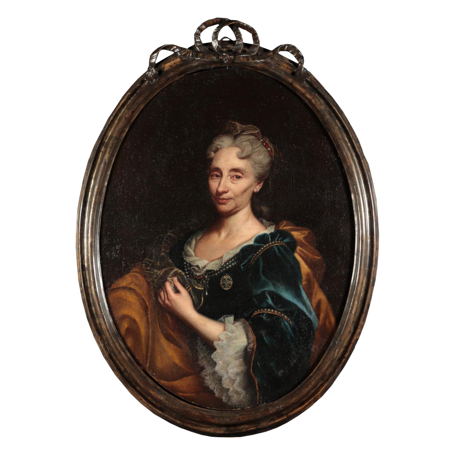 Giovanni Maria Delle Piane Portrait Painting - Portrait of a Noblewoman by Il Mulinaretto 18th Century