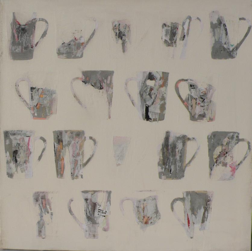Jenny Hyunju Kim Abstract Painting - Cup 1003