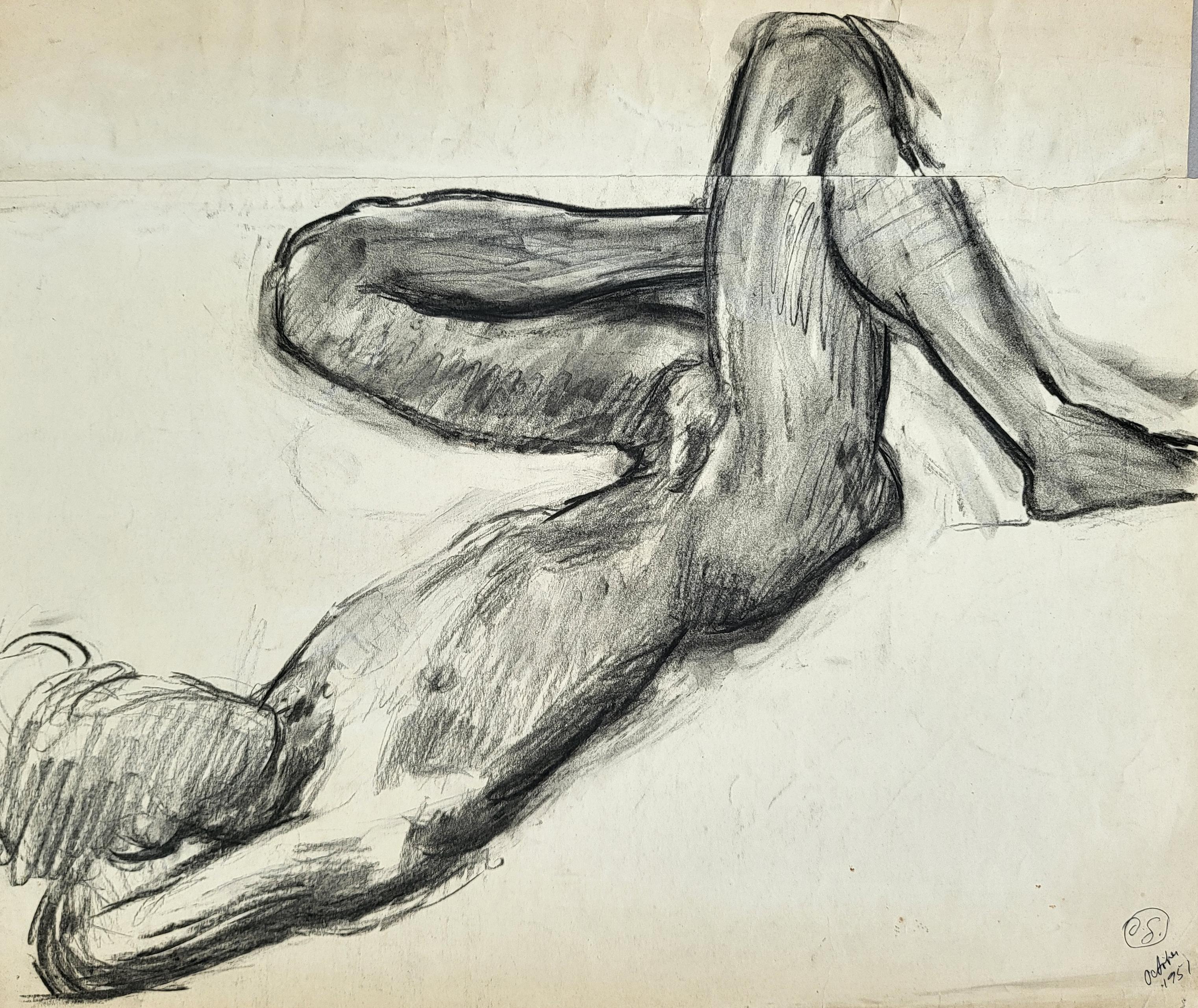 Duncan Grant Nude - Man Lying on His Back