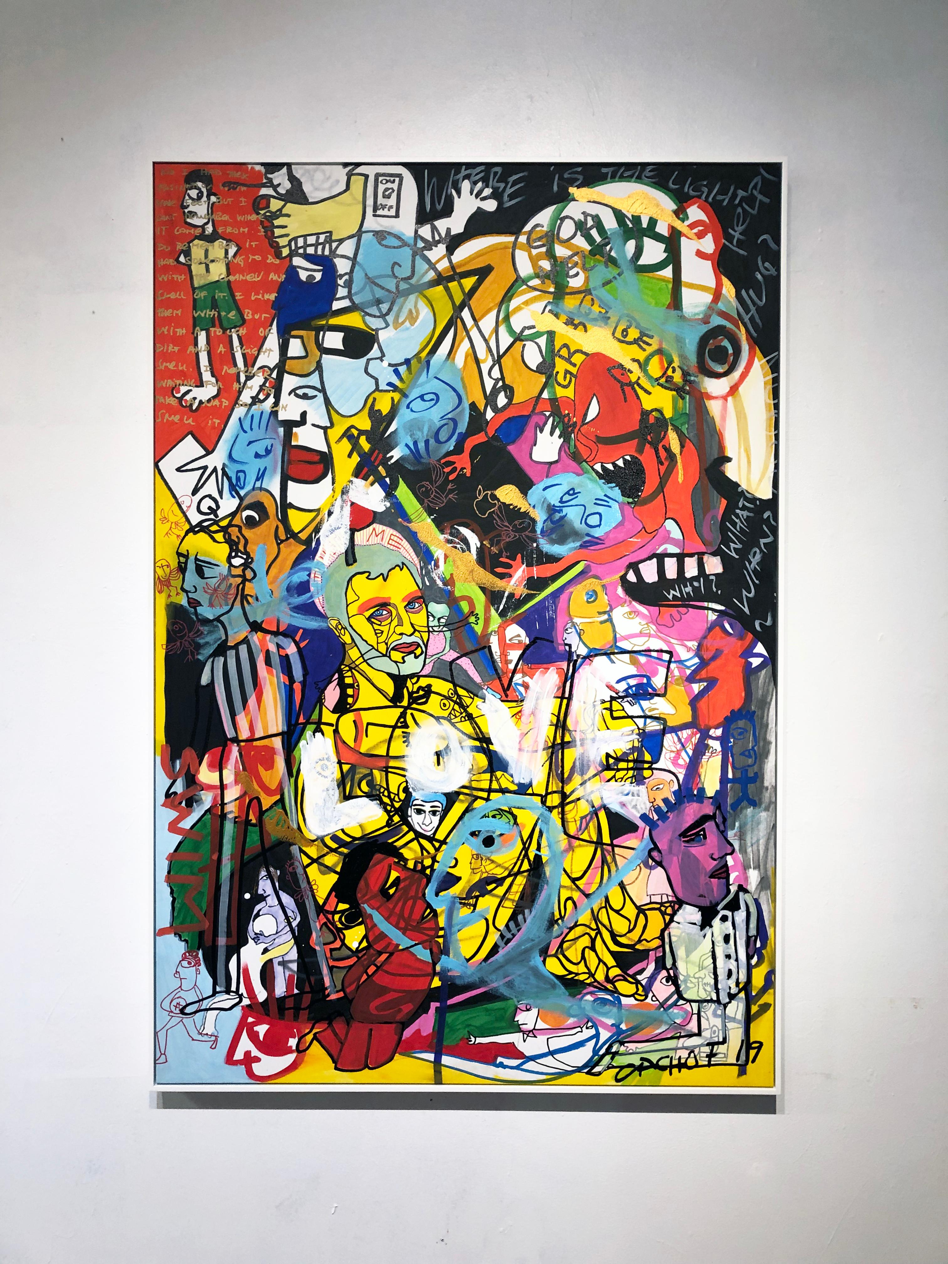 Chaos and Love - Painting by Cacho Falcon