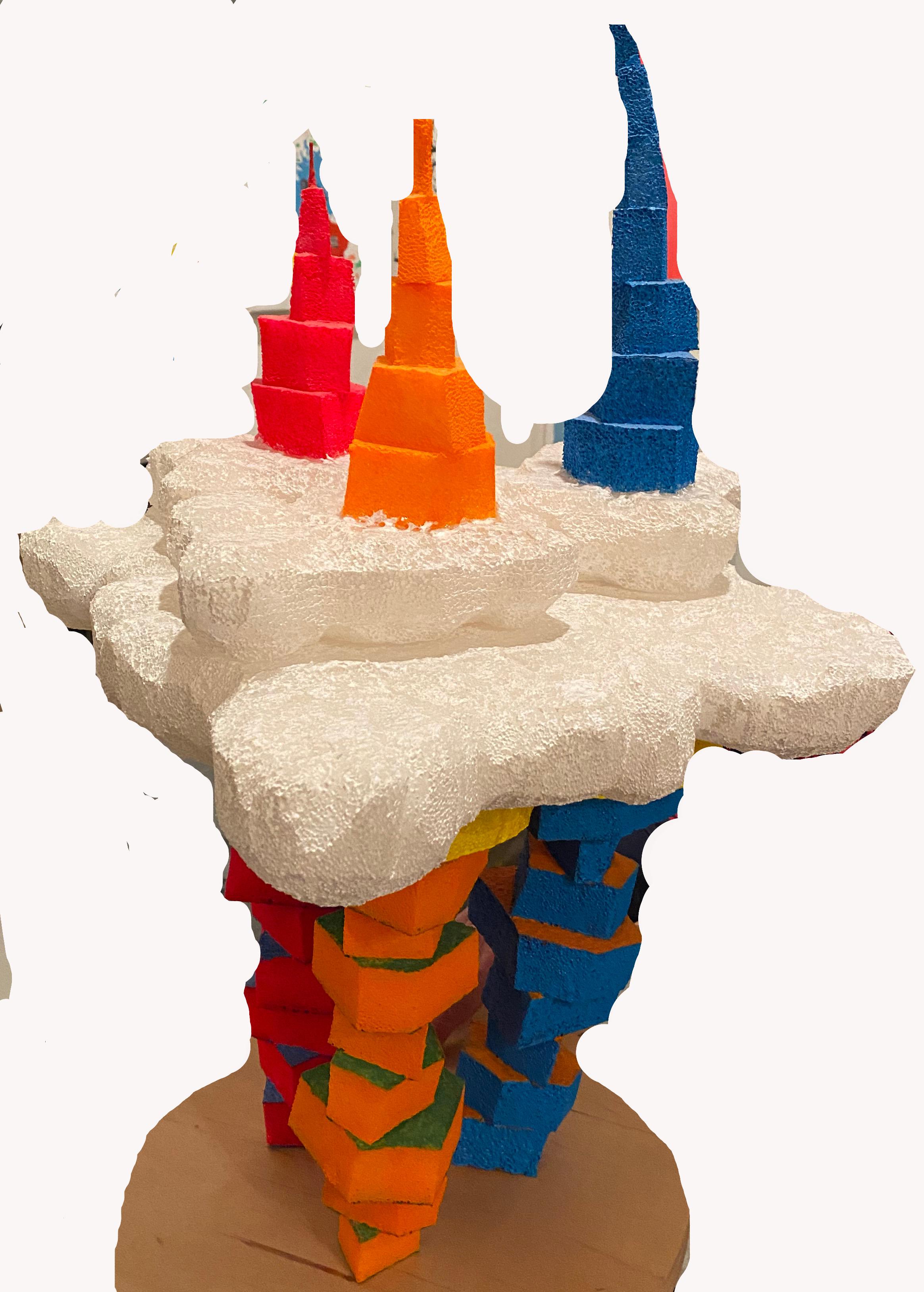 Three Towers - Sculpture by Liz-N-Val