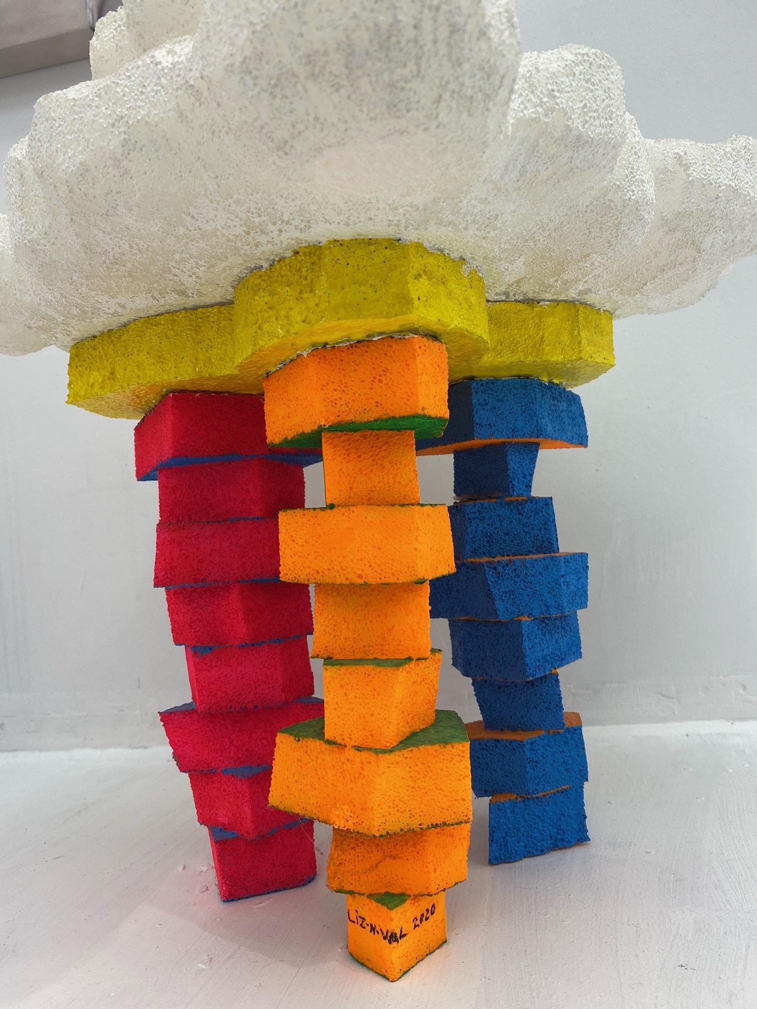 Three Towers - Pop Art Sculpture by Liz-N-Val