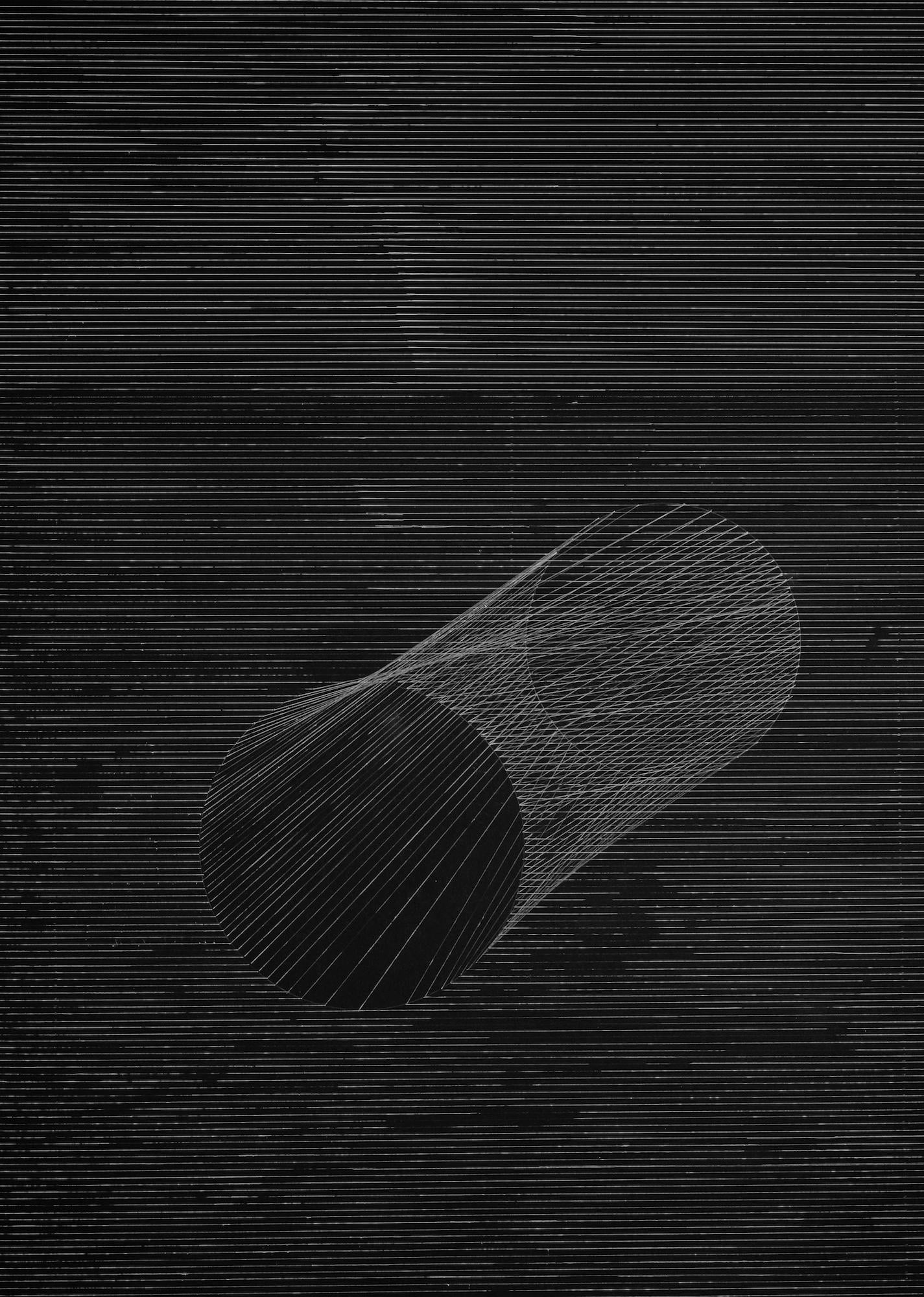G_IX - 21° secolo, astratto, disegno, arte concettuale, minimalista, nero, bianco