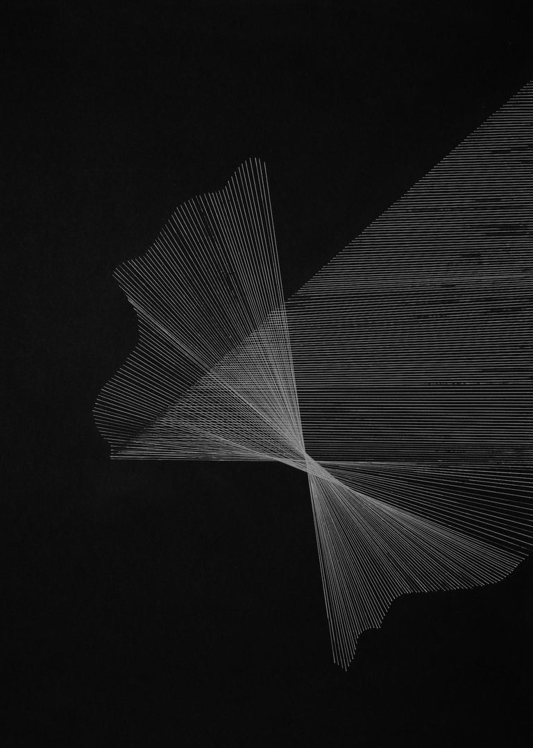 Alina Aldea G Xii 21st Century Abstract Drawing Black White