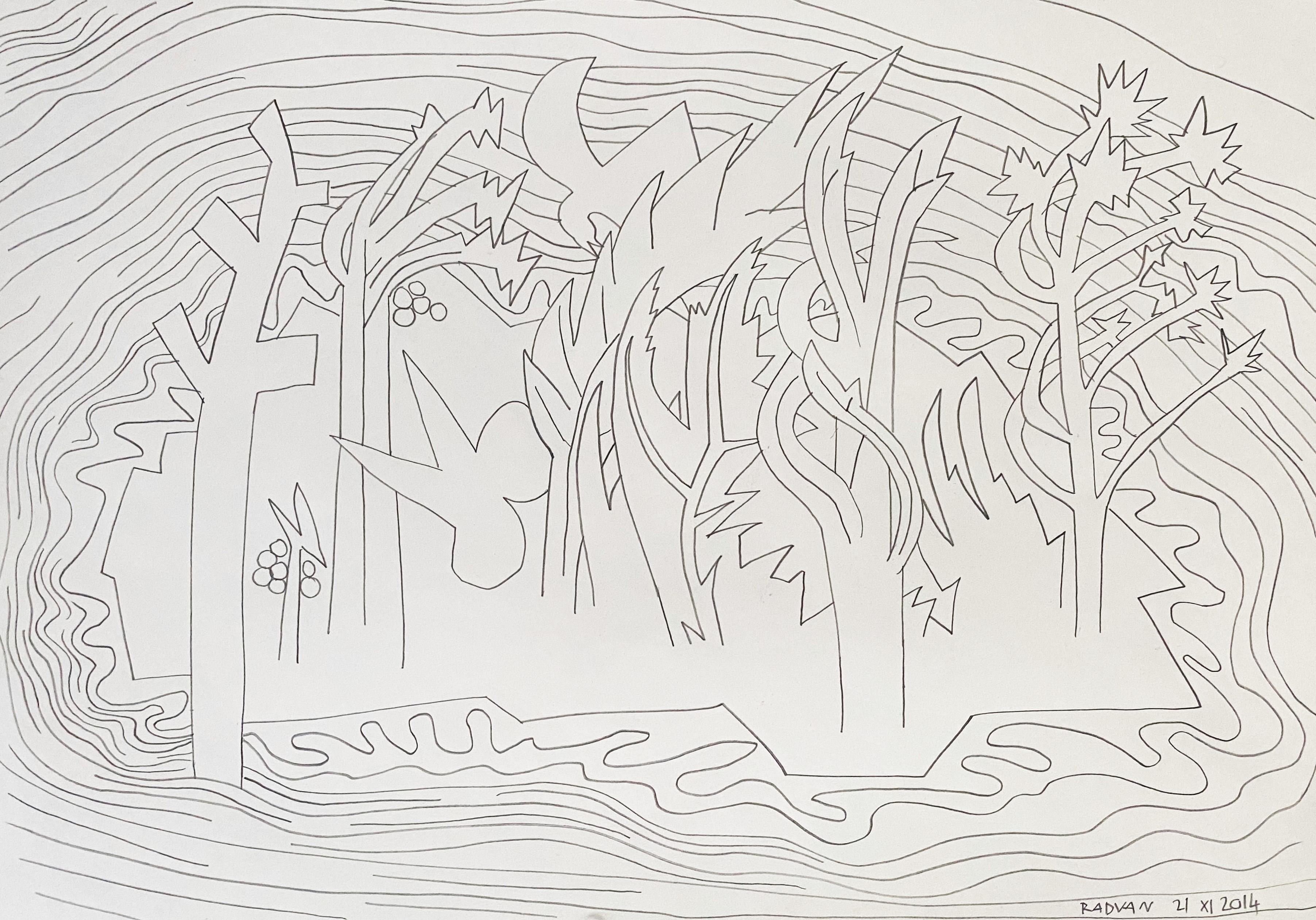 Island for Umberto 01 - 21st Century, Drawing, Nature, Butterfly, Summer