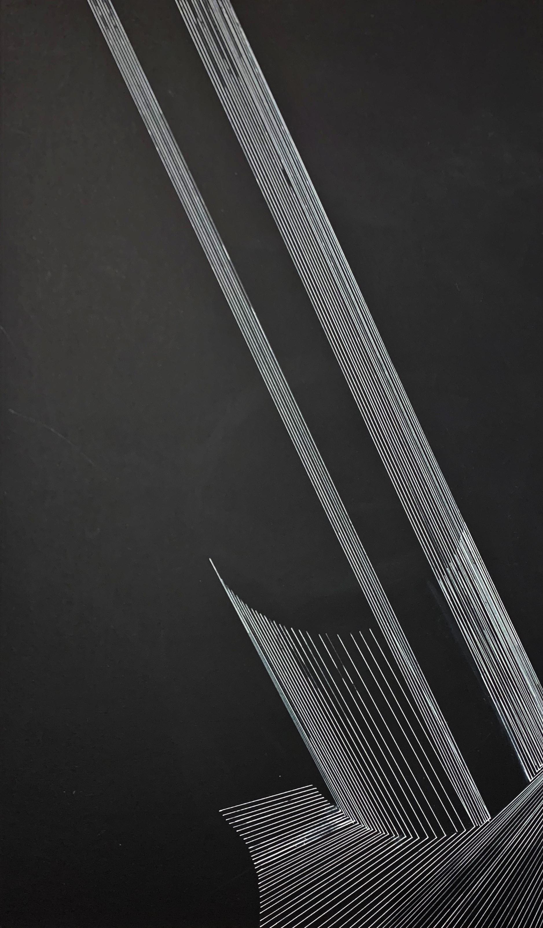 Alina Aldea Abstract Drawing – G_19 - 21. Jahrhundert, Zeichnung, Zeitgenössisch, Schwarz, Weiß, Minimalistisch, Abstrakt