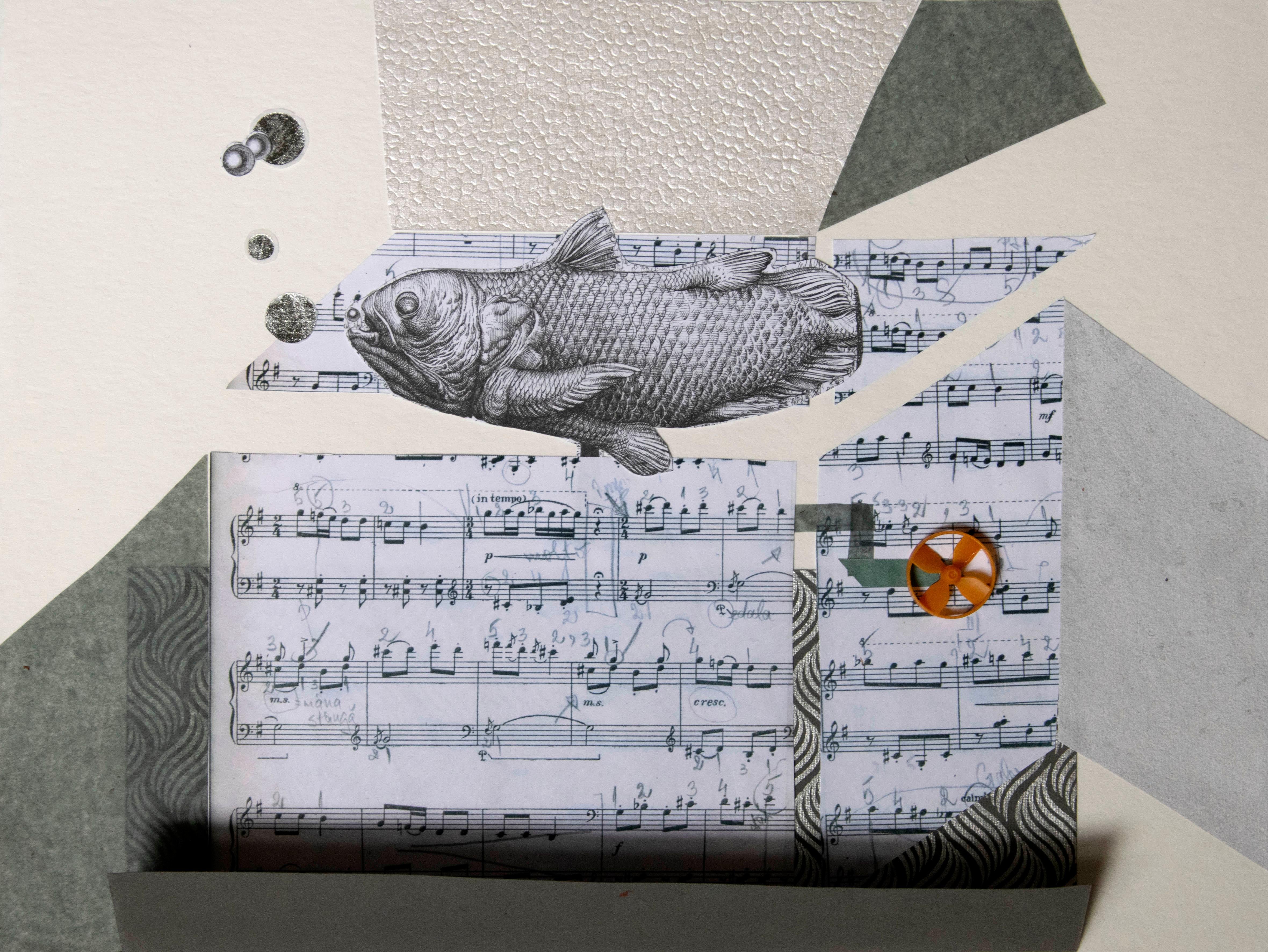 The Music Box - 21. Jahrhundert, Singing Fish, Funny, Zeitgenössische Kunst