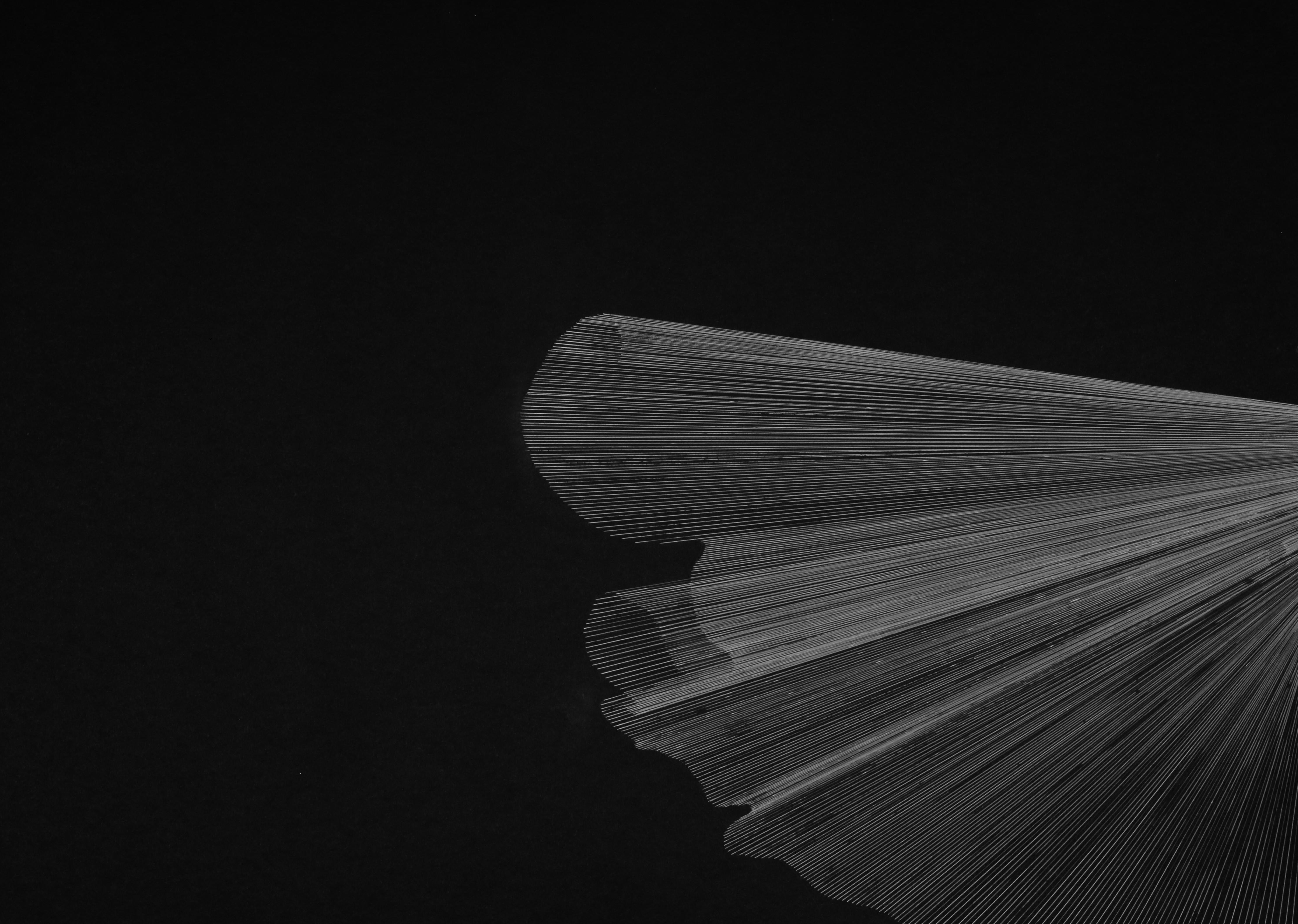 G_40 - 21° secolo, Disegno, Nero, Bianco, Astratto, Minimalista