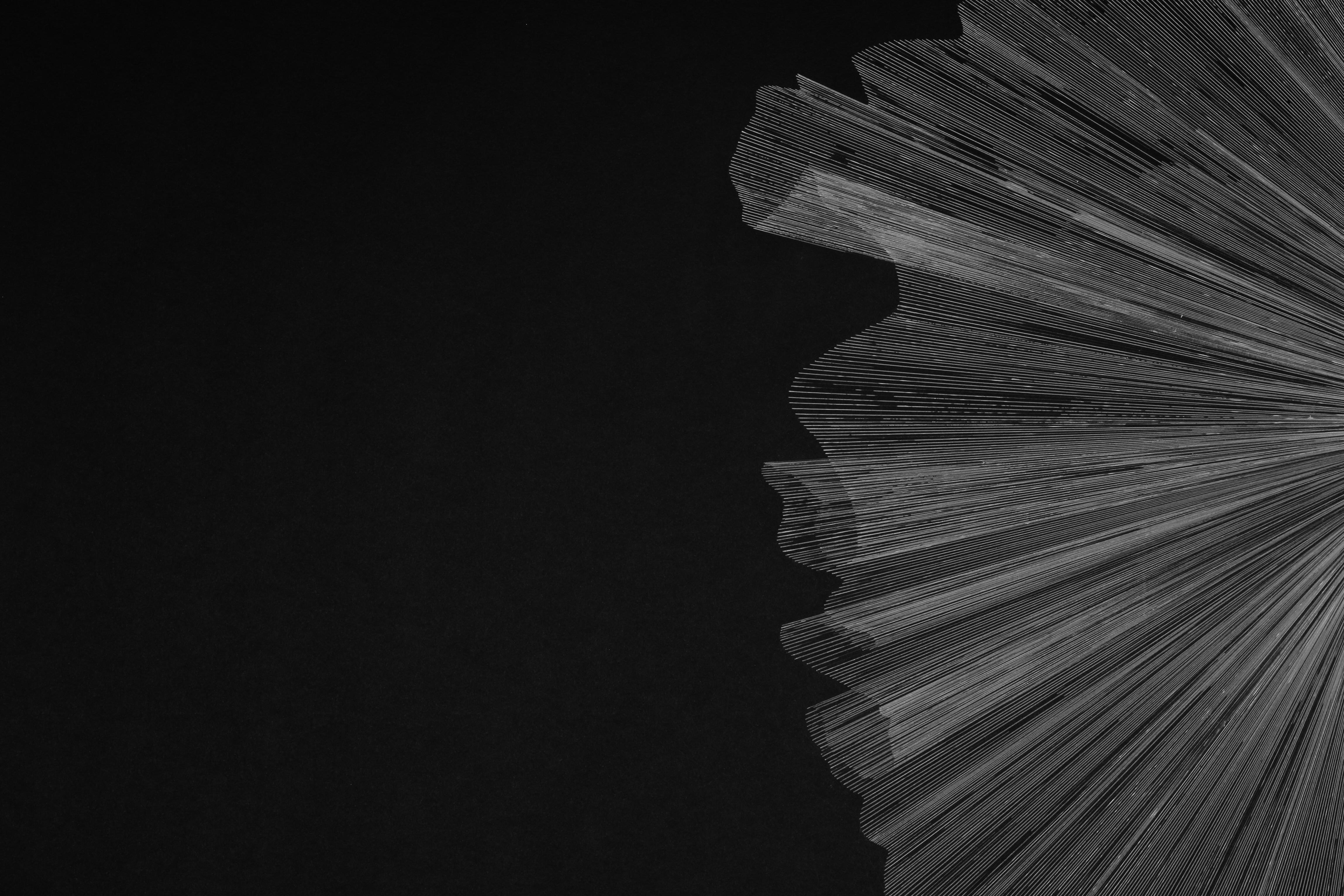 Abstract Drawing di Alina Aldea - G_41 - 21° secolo, Disegno, Contemporaneo, Nero, Bianco, Astratto
