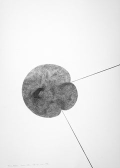 Cell 05 - Contemporary, Drawing, White, Black, Organic, Minimalist, 21st Century