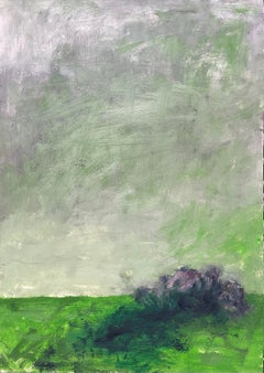 Remains (Body in the Field 15) - Contemporain, abstrait, vert, XXIe sicle