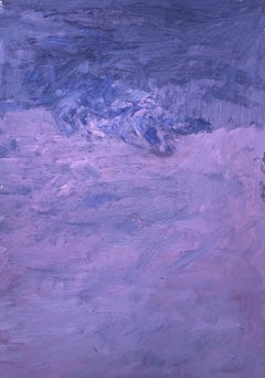 Remains (Body in the Field 18) - Contemporary, Purple, Abstract, 21st Century