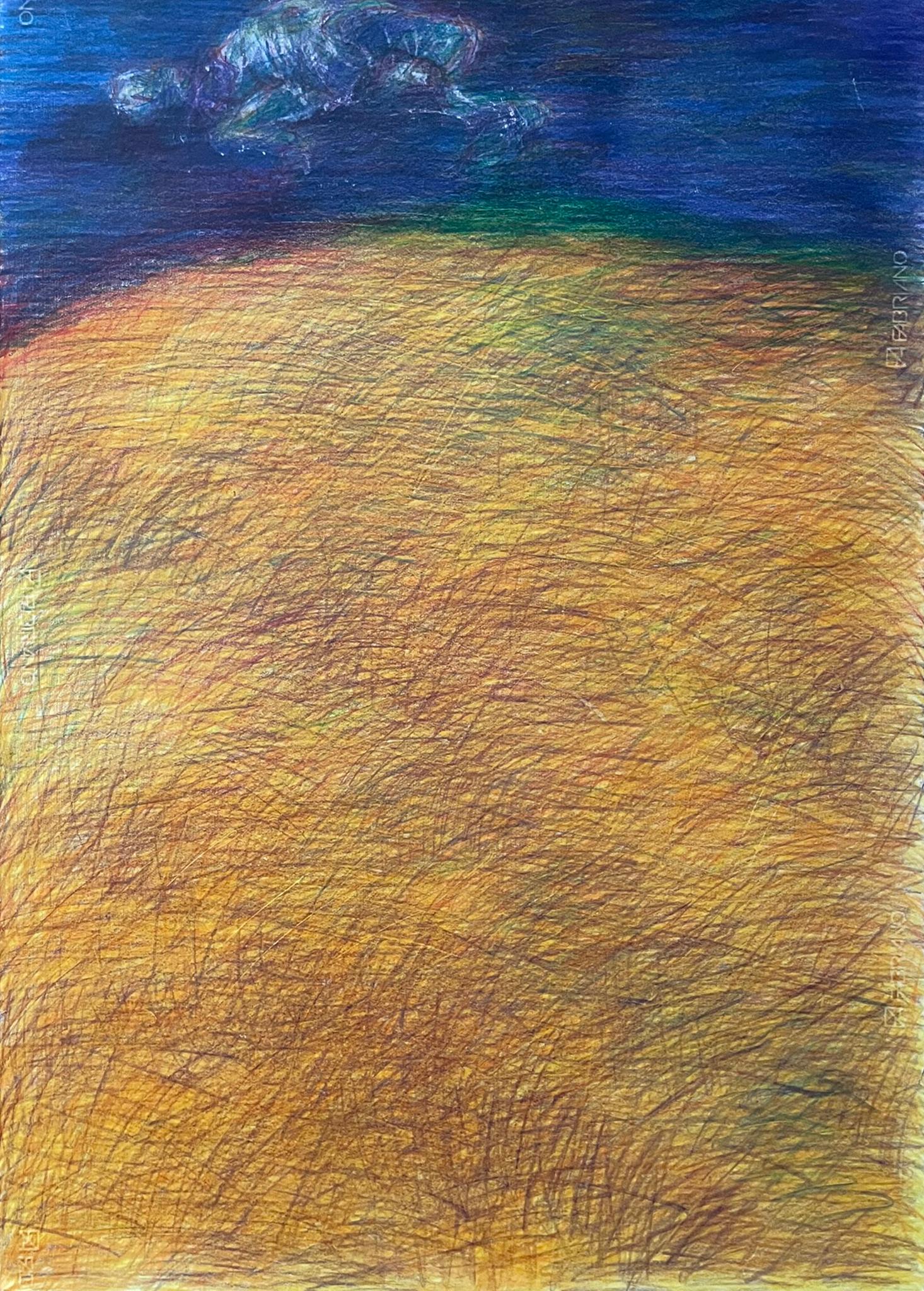 Untitled_Body on the Field #3 - Blu, Contemporaneo, Astratto, 21° secolo