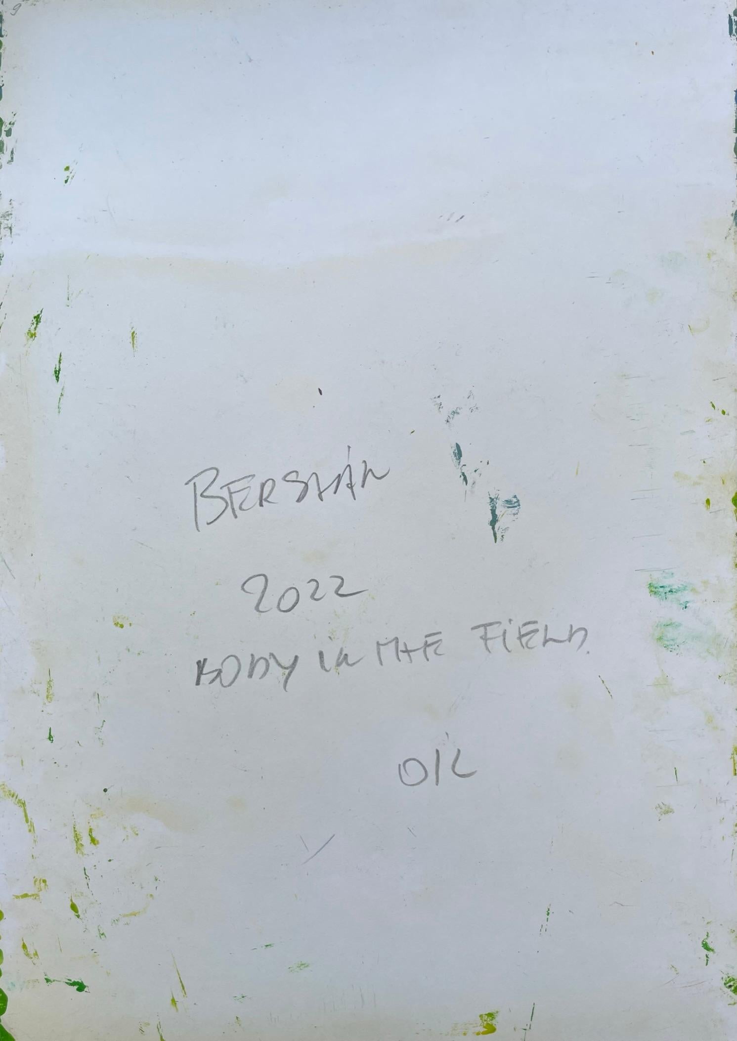 Remains (Body in the Field 9) - 21st Century, Green, Blue, Contemporary For Sale 1