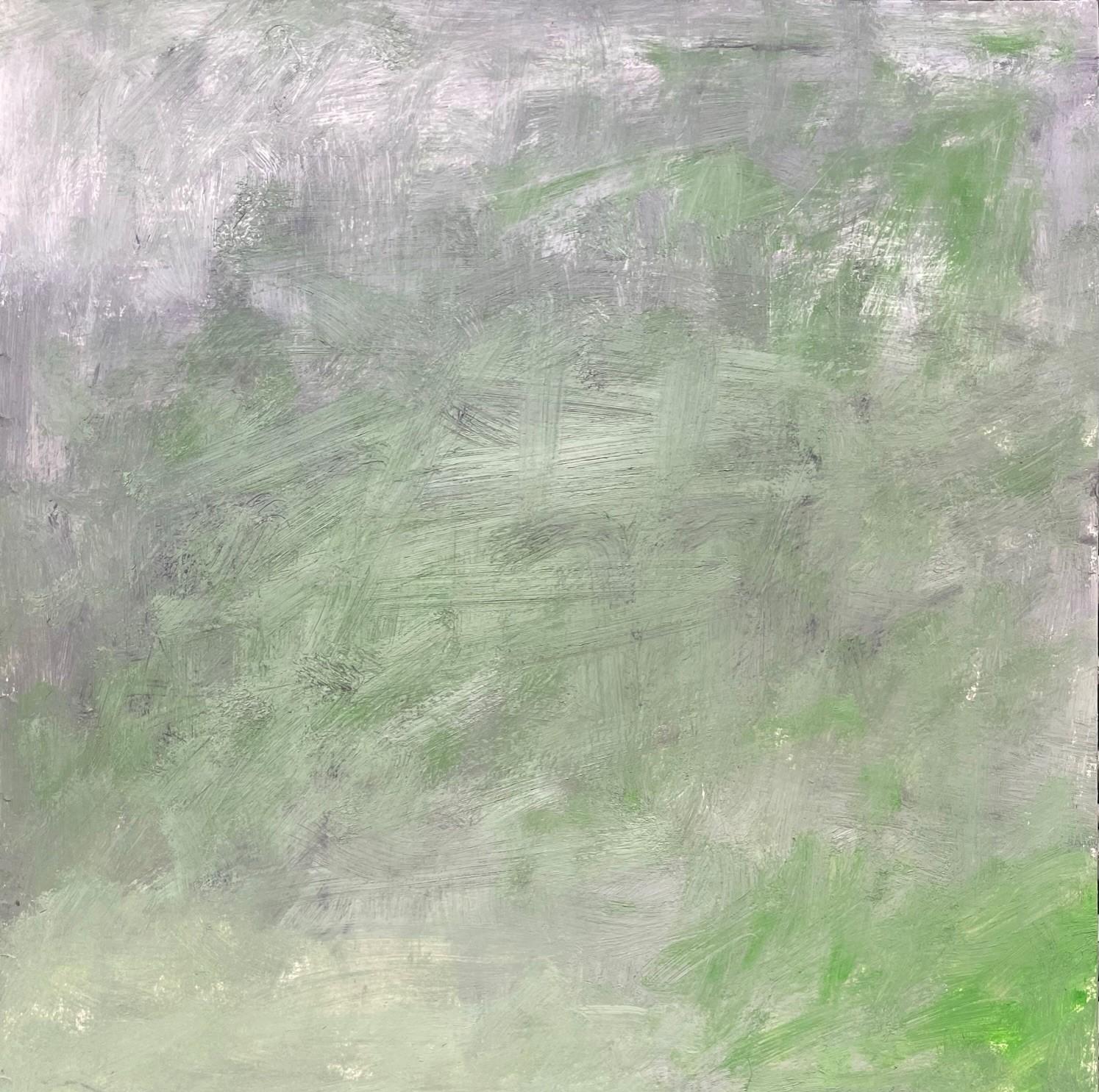 Remains (Body in the Field 15) - Contemporary, Abstract, Green, 21st Century - Art by Zsolt Berszán