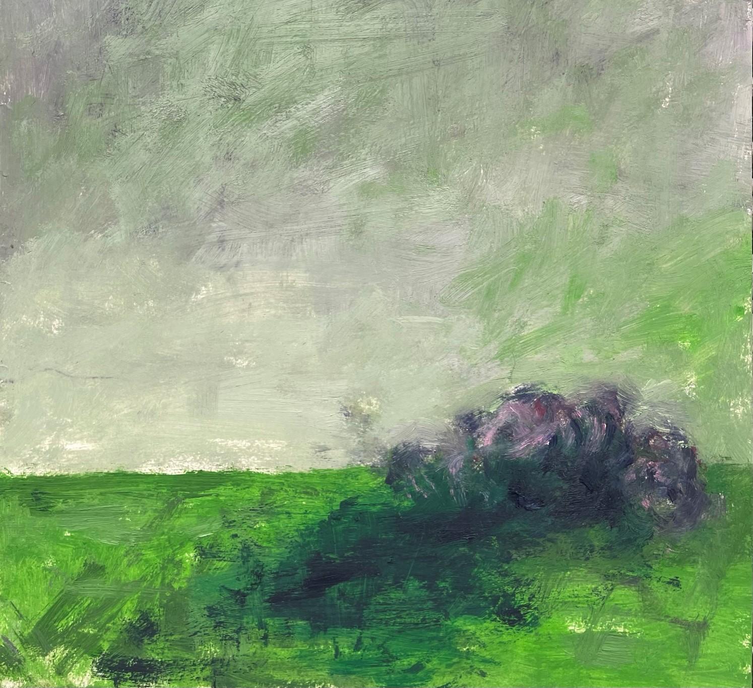 Remains (Body in the Field 15) - Contemporary, Abstract, Green, 21st Century - Abstract Expressionist Art by Zsolt Berszán