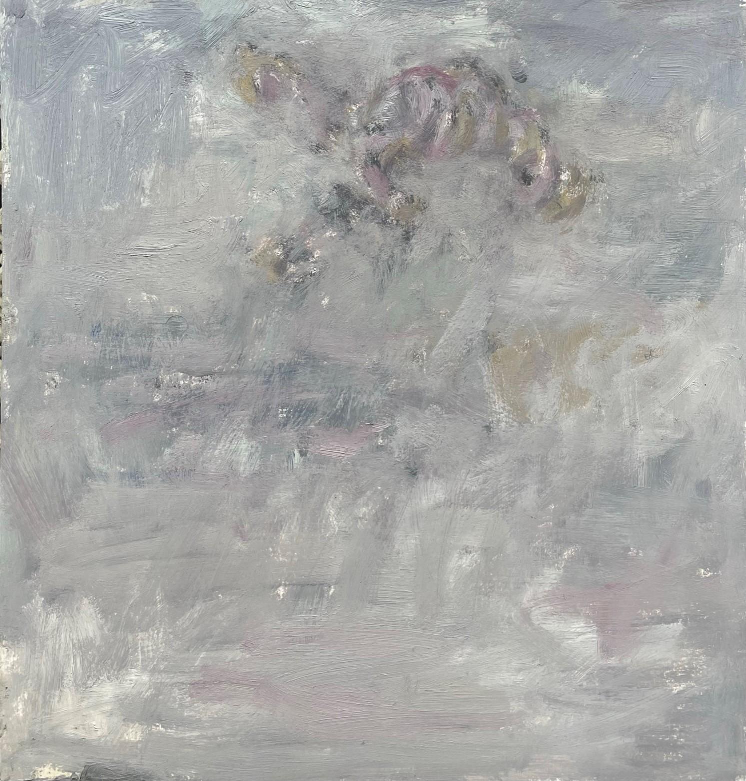 Remains (Body in the Field 16)  Zeitgenssisch, abstrakt, grau, beige (Abstrakter Expressionismus), Art, von Zsolt Berszán