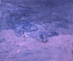 Remains (Body in the Field 18) - Contemporary, Purple, Abstract, 21st Century