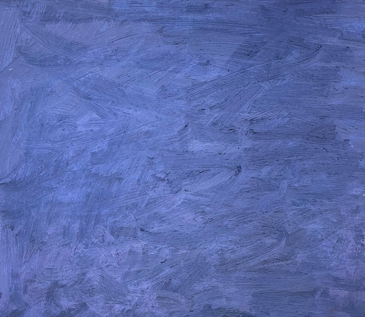 Remains (Body in the Field 18) - Contemporary, Blue, Purple, Monochrome - Art de Zsolt Berszán