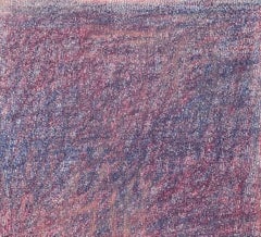 Body in the Field #1 - Rot, Landschaft, Bleistift, Zeichnung mit Farbstift
