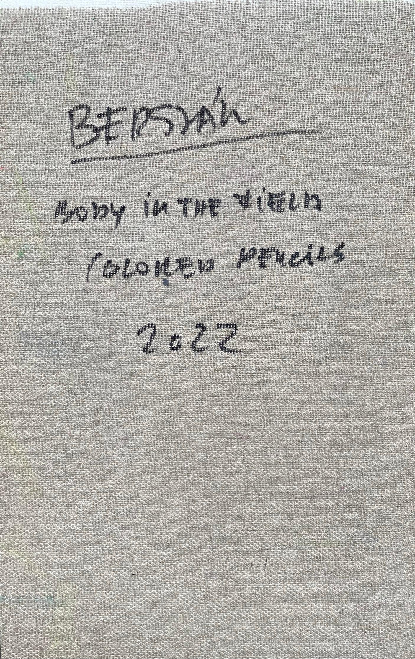 Leiche auf dem Feld #5, 2022
Buntstifte auf Leinwand

25 H x 16 B cm

Signiert auf der Rückseite

Zsolt Berszán verkörpert in seinen Werken die Auflösung des menschlichen Körpers durch das Prisma des Fragments, des zerteilten Körpers und des