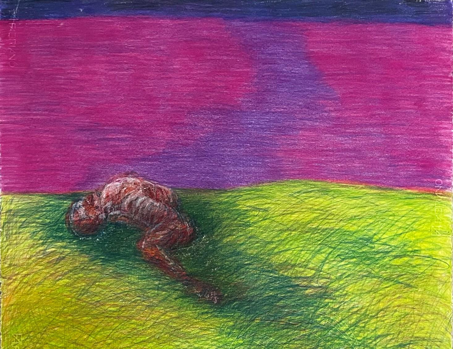 Untitled_Remains. Der tote Körper auf dem Feld (Neue Wilde), Art, von Zsolt Berszán