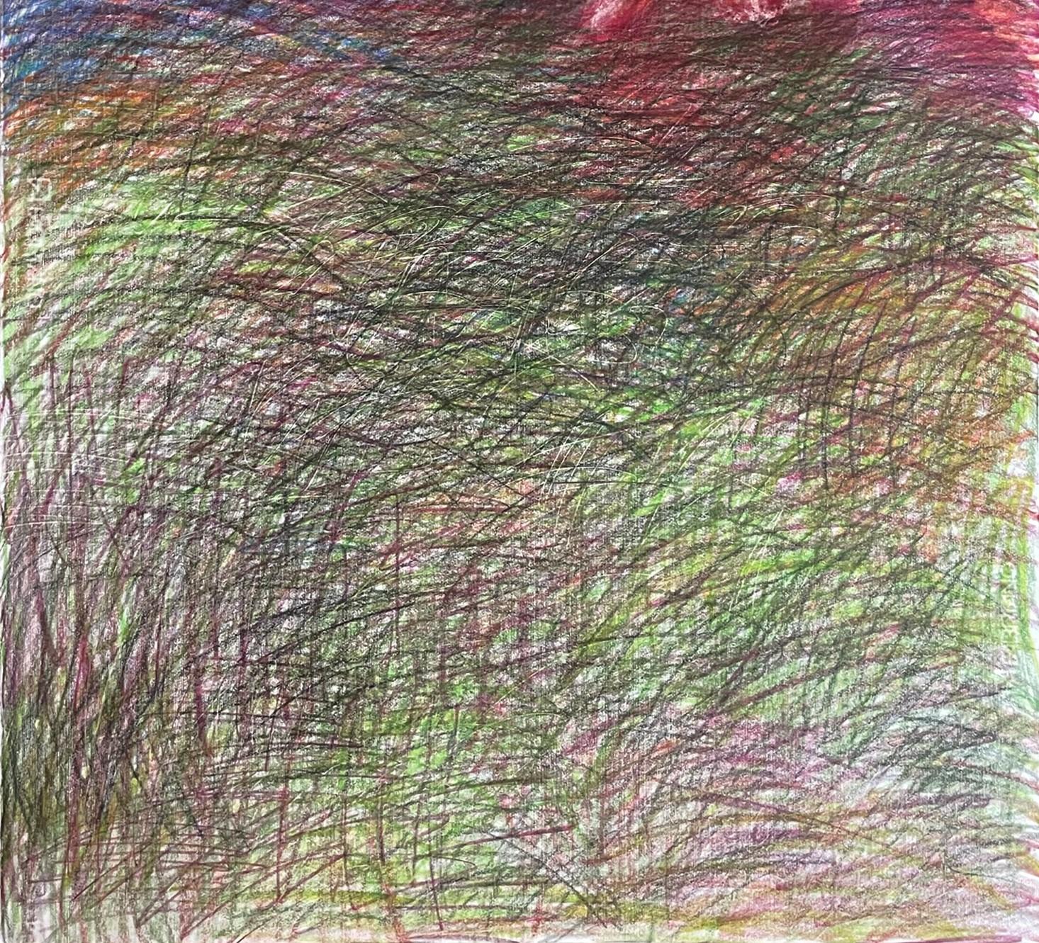 Untitled_Body on the Field #6, 2022
coloured pencils on paper
39 3/8 H x 27 9/16 W inches
100 H x 70 W cm

Signed on reverse

Zsolt Berszán embodies in his works the dissolution of the human body through the prism of the fragment, the body in