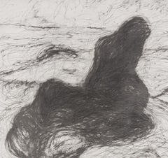 Untitled 01 - Abstract Art, Drawing, Organic, Contemporary, Graphite, Gray