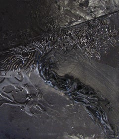 Untitled 08 - Contemporary, Abstract, Black, Organic, Small, Drawing