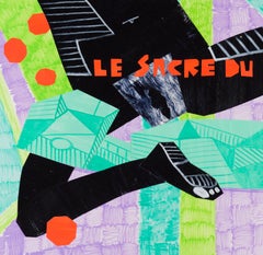 Le Sacre du Printemps - Contemporary, Couple, Nude, Green, Black, Violet, Female