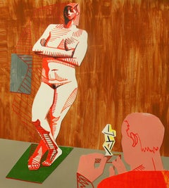 Pygmalion - L'artiste et le modèle - 21e siècle, nu, femme, pose, modèle