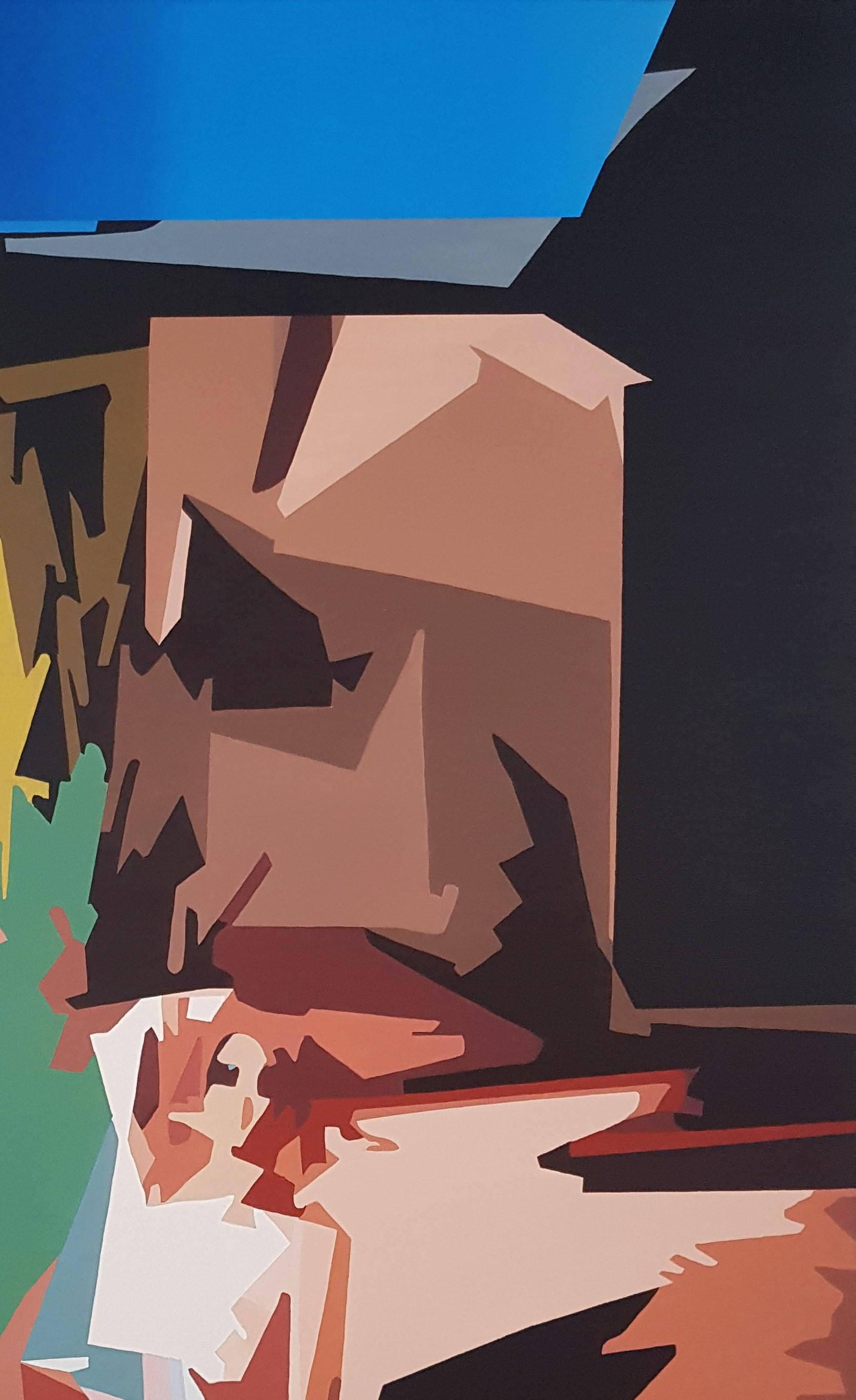 Giro en mi sobriedad, 2019
Óleo sobre lienzo (Firmado en el reverso)
47 1/4 A x 31 1/2 A pulg.
120 A x 80 An cm 

En sus cuadros, Radu Rodideal habla del concepto de soledad. Todo el mundo nace solo y todo el mundo muere solo. En nuestro siglo,