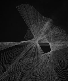G_XI - Contemporáneo, Dibujo Abstracto, Arte Conceptual, Negro, Blanco, Minimalista