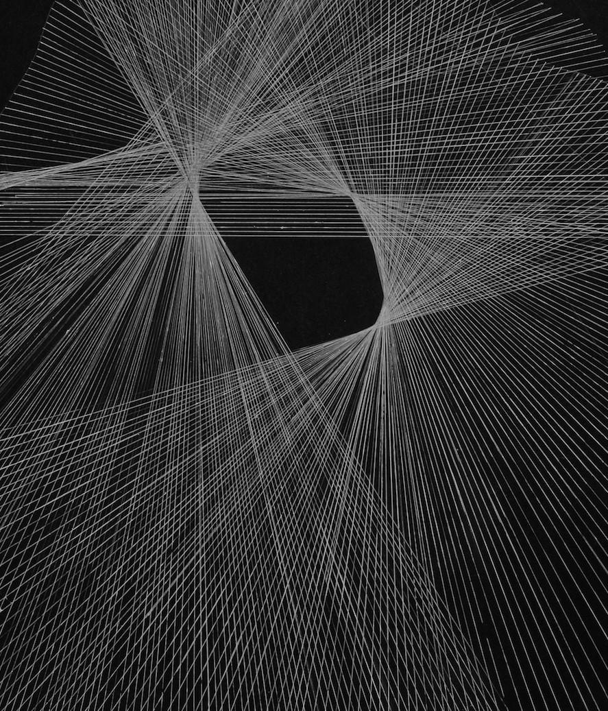 G_XI - Contemporaneo, Disegno astratto, Arte concettuale, Nero, Bianco, Minimalista in vendita 2