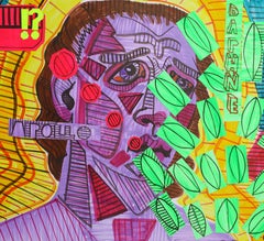 ?! Apollo Daphne - Contemporary, Love, Myth, 21st Century, Green, Violet, Yellow