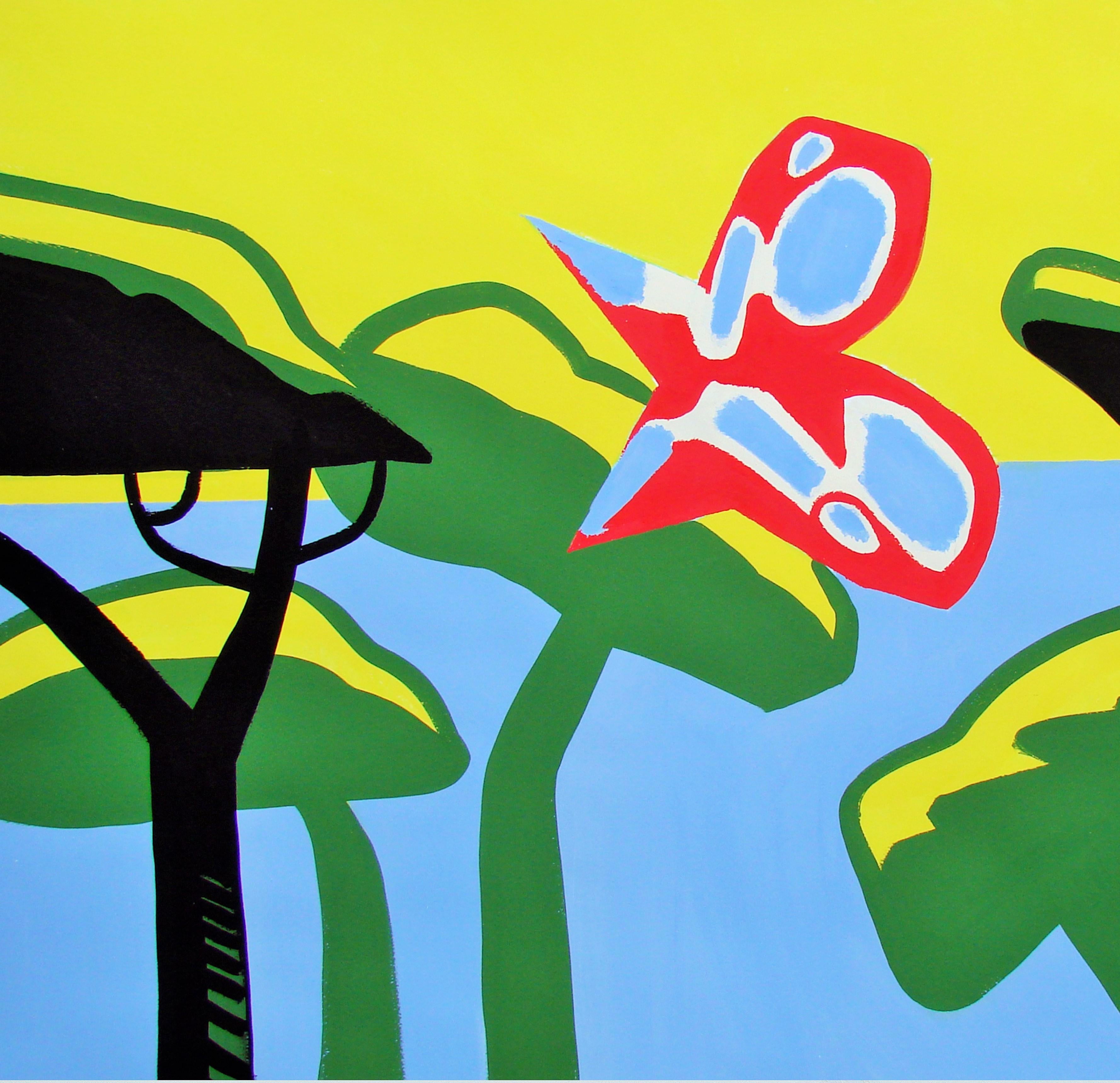 Meridional VI, 2013
Tempera auf Papier 
27.55 H x 39,37 W Zoll.
70 H x 100 B cm

Die Serie 