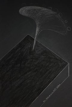 Black_VIII - Contemporary, Drawing, Black, Monochrome, Abstract