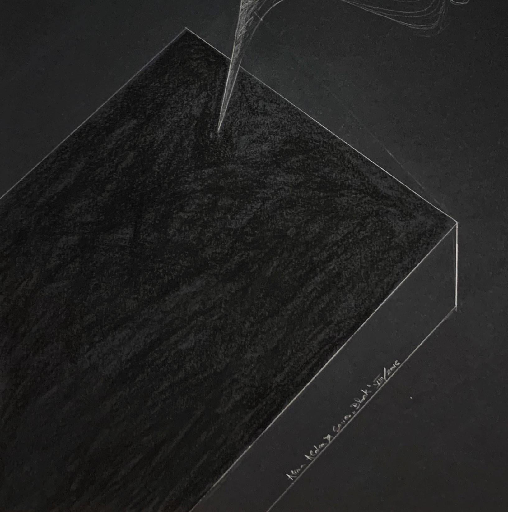 Black_VIII - Contemporaneo, Disegno, Nero, Monocromatico, Astratto in vendita 1