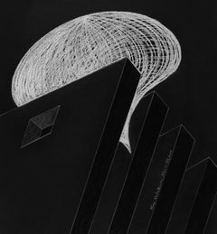 Noir_XIII - Contemporain, Noir, Blanc, Monochrome, Abstrait, Dessin