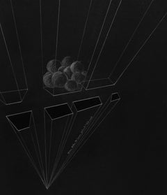 Black_XIV - Contemporary, Black, Monochrome, Abstract, Drawing, 21st Century